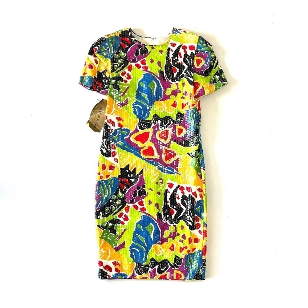 VINTAGE Morton Myles | Abstract Sequin Dress